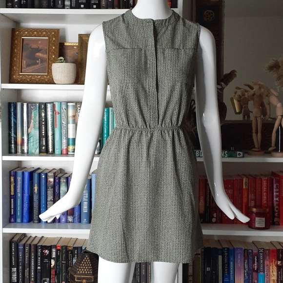 Merona olive pattern dress P3790 - Picture 1 of 9